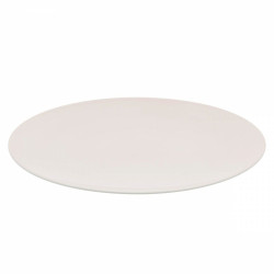 Assiette plate ronde 26cm Modulo rose poudre