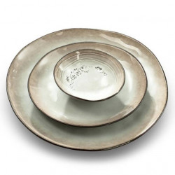 Assiette creuse Shadow nacre 20cm