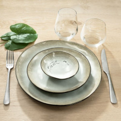 Assiette dessert Shadow nacre 20.5cm