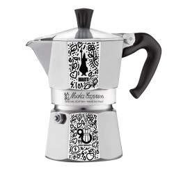 Cafetiere 18 tasses moka express argent Bialetti
