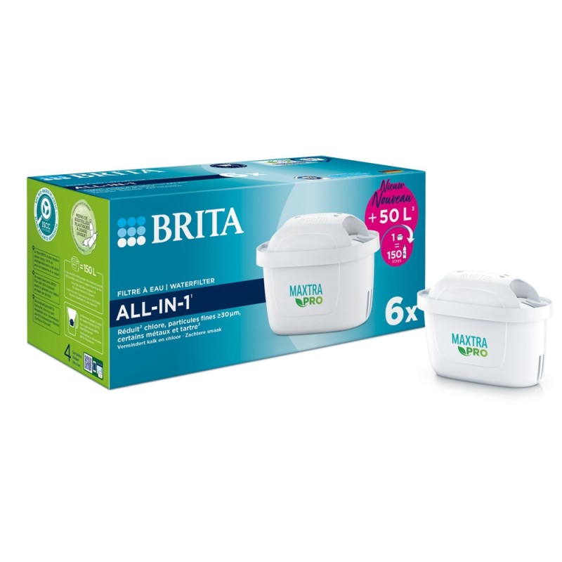 Brita Maxtra Filtri, filtrage des cartouches de carafe (pack de 6)