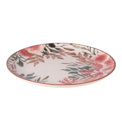 Assiette plate Pink Flor 27 cm (lot de 6)