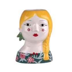 Vase poupée russe blonde 23 cm