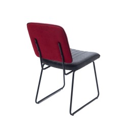 Chaise Bicolore rouge et gris
