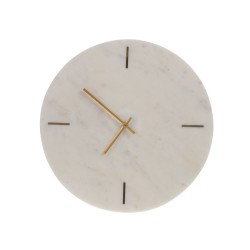 Horloge en marbre blanc 41 cm
