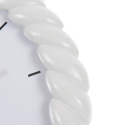 Horloge torsade blanche 31 cm
