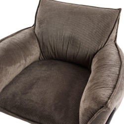 Fauteuil Rosie marron