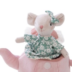 Peluche Lili la souris dans sa théière