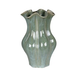 Vase Curve vert 18x28,5 cm