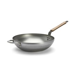 Wok bombé Minéral B bois 32 cm