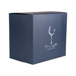 Coffret de 6 verres à pied Divina violet 28 cl