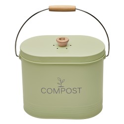 Seau compost ovale vert 7L