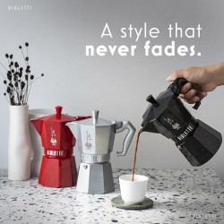 Cafetière Moka Exclusive argent 3 tasses