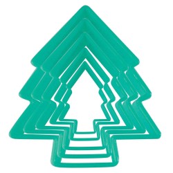 5 Découpoirs en plastique sapin