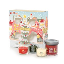 Coffret cadeau 1 petite bougie et 3 bougies votives