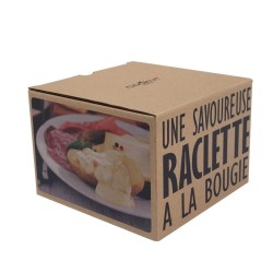 Raclette à la bougie pour 2 noir