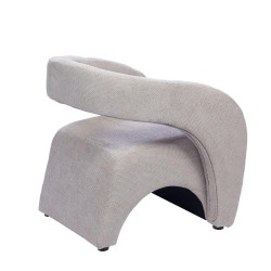 Fauteuil Barney gris clair