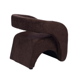 Fauteuil Barney marron