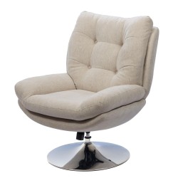 Fauteuil Magnum beige chrome