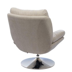 Fauteuil Magnum beige chrome