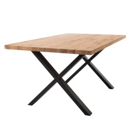 Table X Droit 200 cm en chêne